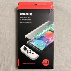 GameStop Tempered Glass Screen Protector for Nintendo Switch OLED 9H Hardness